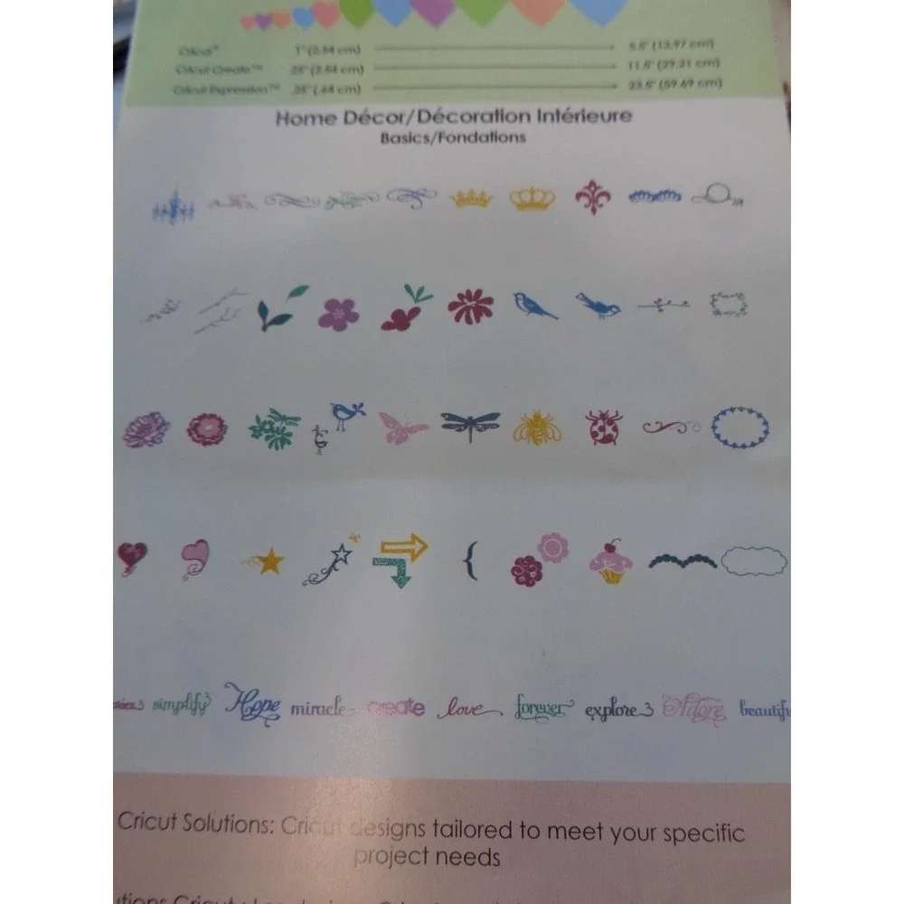 Cricut Die Cut Cartridge HOME DECOR Scrapbooking